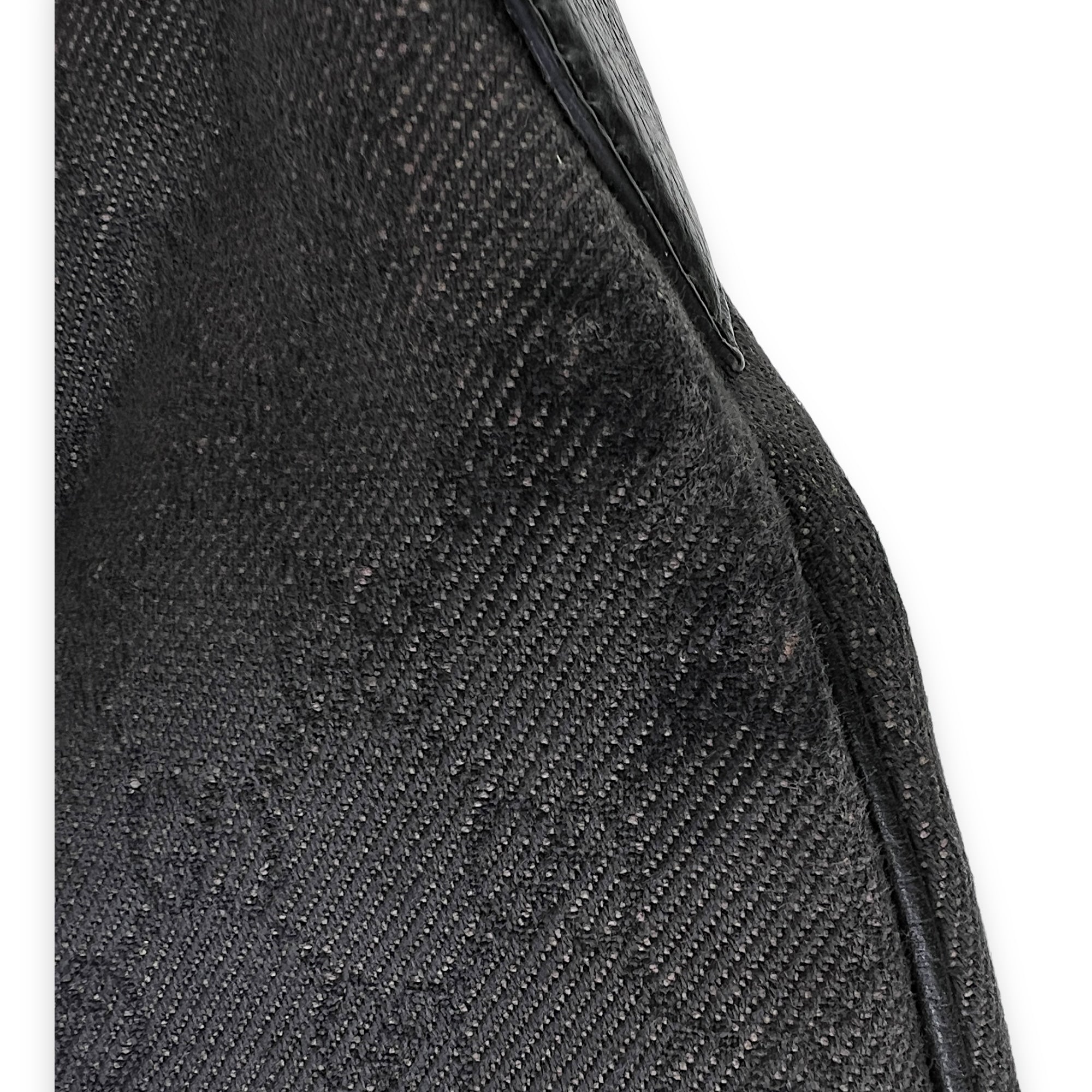 Hobo Black Shoulder Bag in Jacquard, Silver hardware