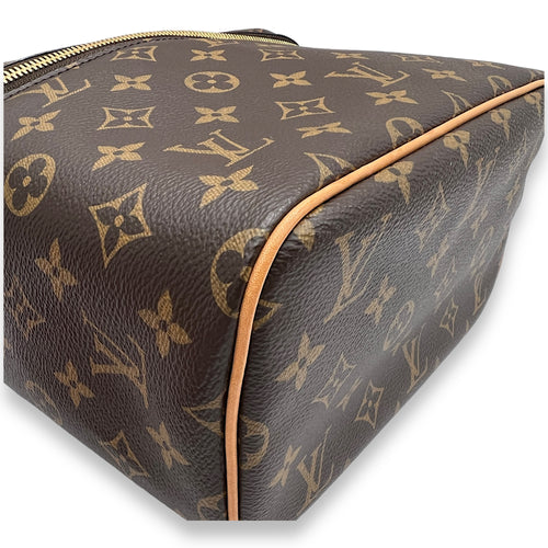 Nice BB Brown Vanity Bag in Monogram Coated Canvas, Gold hardware