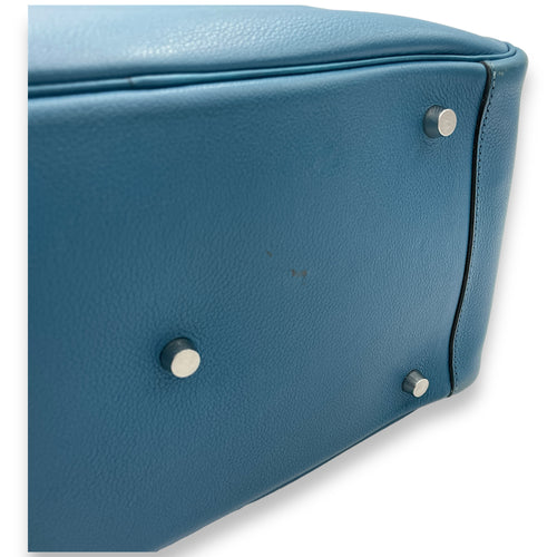 Lindy 34 Bleu Izmir in Evercolor, Palladium hardware