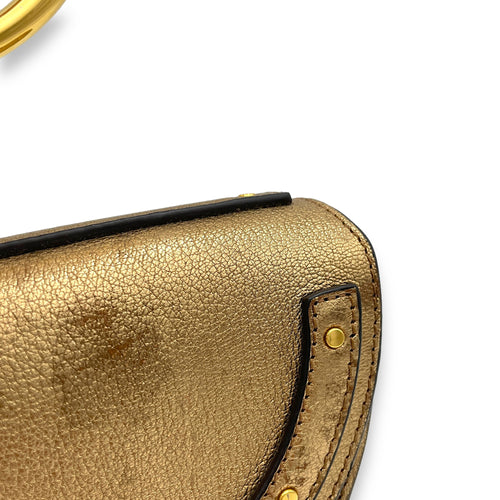 Nile Clutch Mini Gold in Calfskin , Gold Hardware