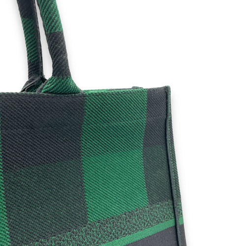 Book Tote Top Handle Bag Large Green in Canvas