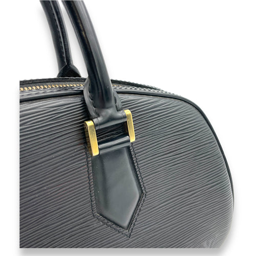 Jasmine Top Handle Bag Black in Epi Leather, Gold hardware