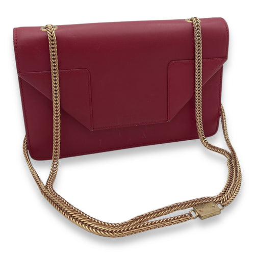 Betty Red Shoulder Bag in Calfskin,  hardware