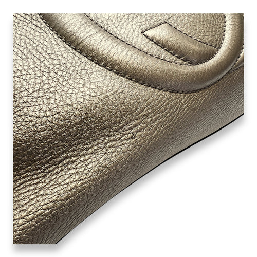 Soho Tote Bag Gold in Calfskin, Gold hardware