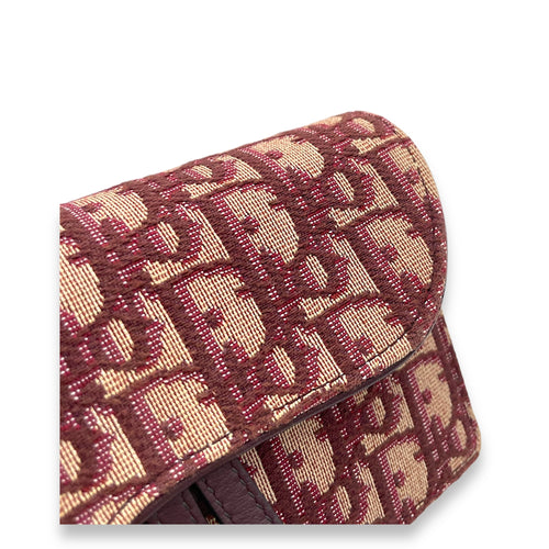 Oblique Saddle Belt bag in Jacquard, Gold Hardware