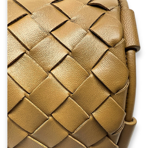 Barrel Mini Crossbody bag in Lambskin, Gold Hardware