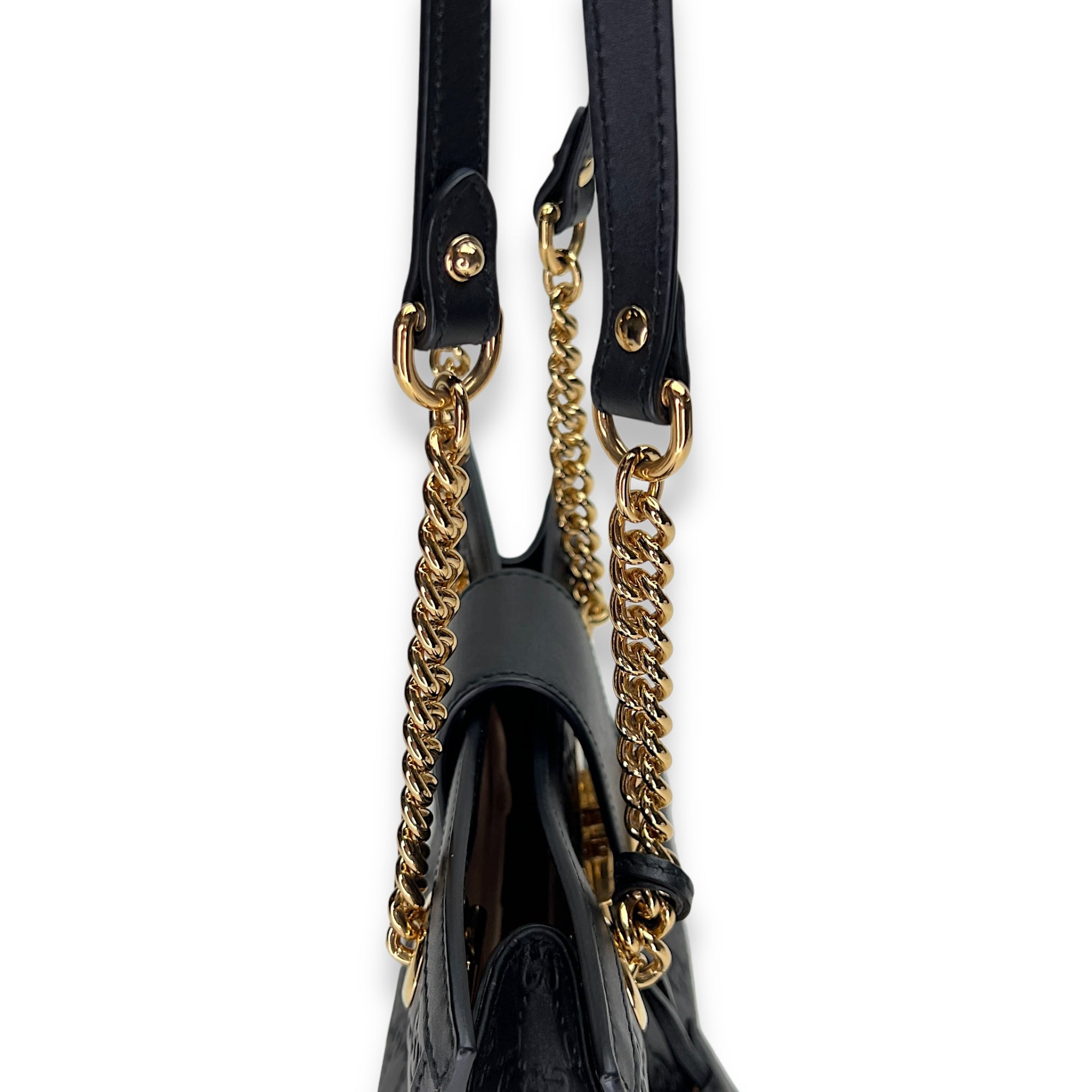 Padlock Small Shoulder bag in Guccissima leather, Gold Hardware