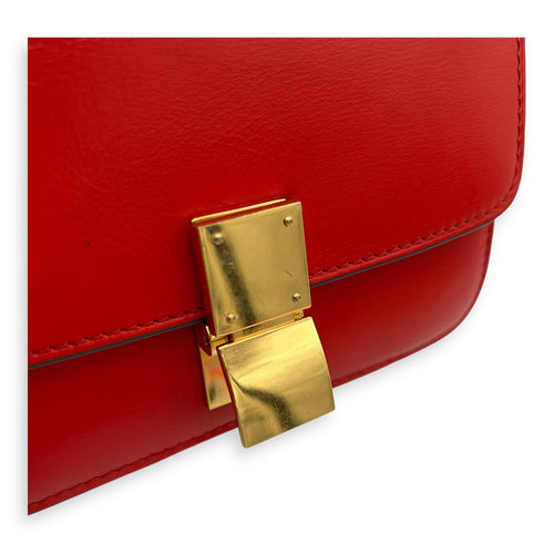 Box Small Shoulder bag in Calfskin, Gold Hardware