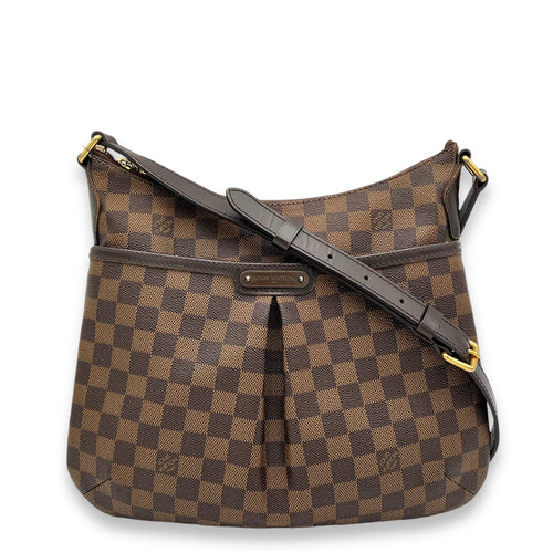 Bloomsbury Crossbody Bag Damier Ebene in Coated Canvas, Gold hardware