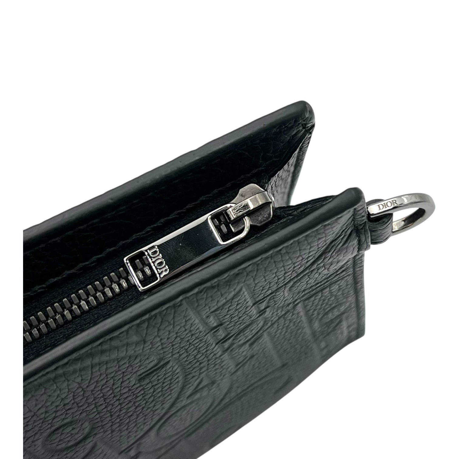 Gravity A5 Black Pouch in Calfskin, Stainless Steel hardware