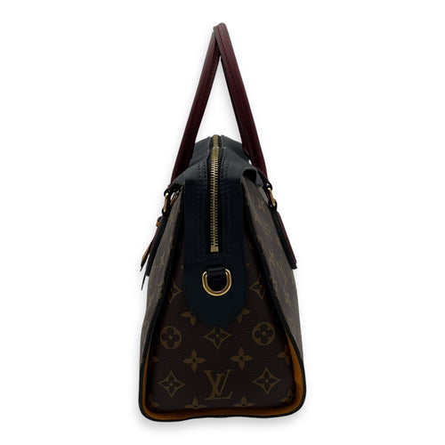 Tuileries` Top Handle Bag Brown in Monogram Coated Canvas, Gold hardware