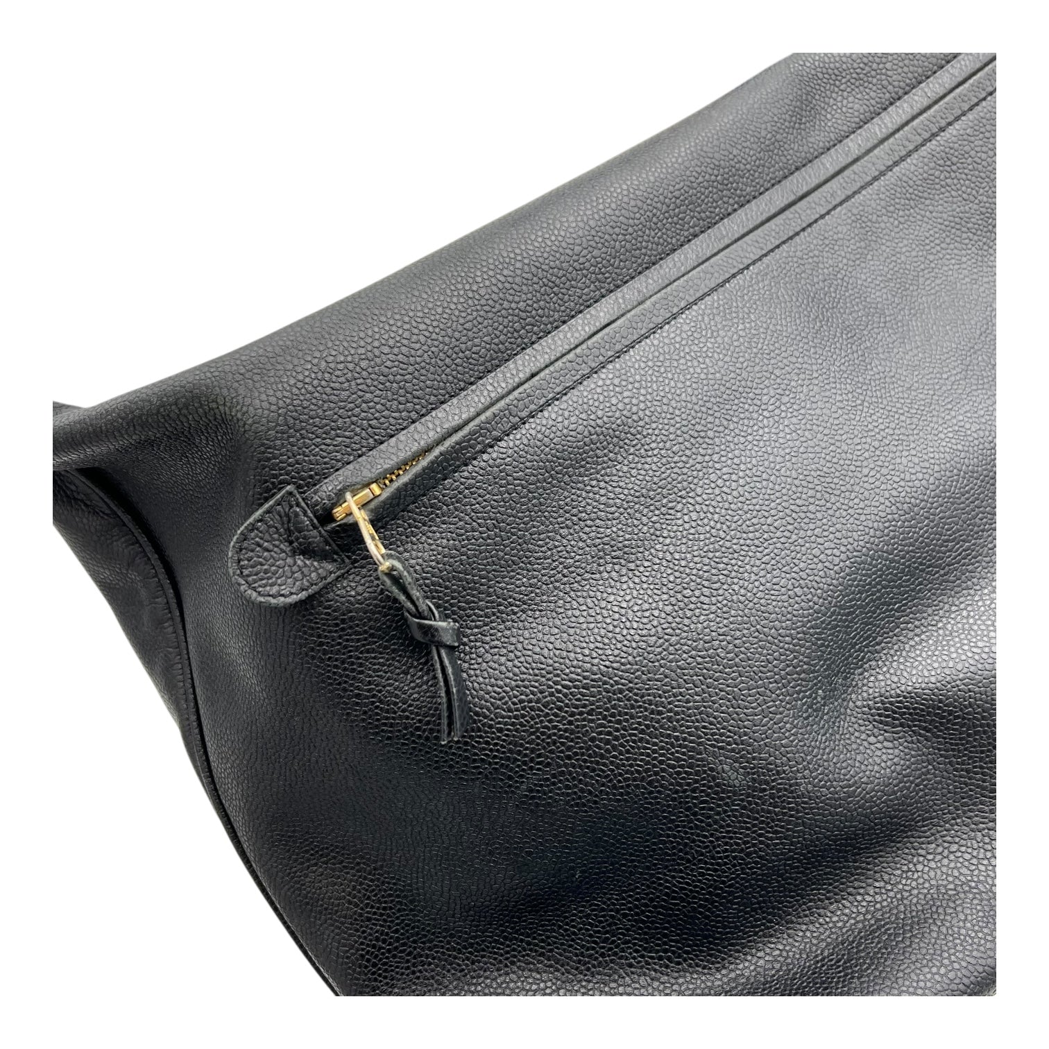 Timeless CC Black Shoulder Bag in Caviar Leather, Gold hardware