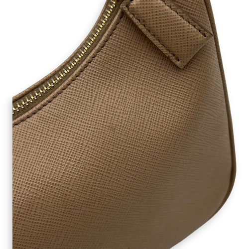 Re-Edition Mini Cammeo Shoulder Bag in Saffiano Leather, Gold hardware