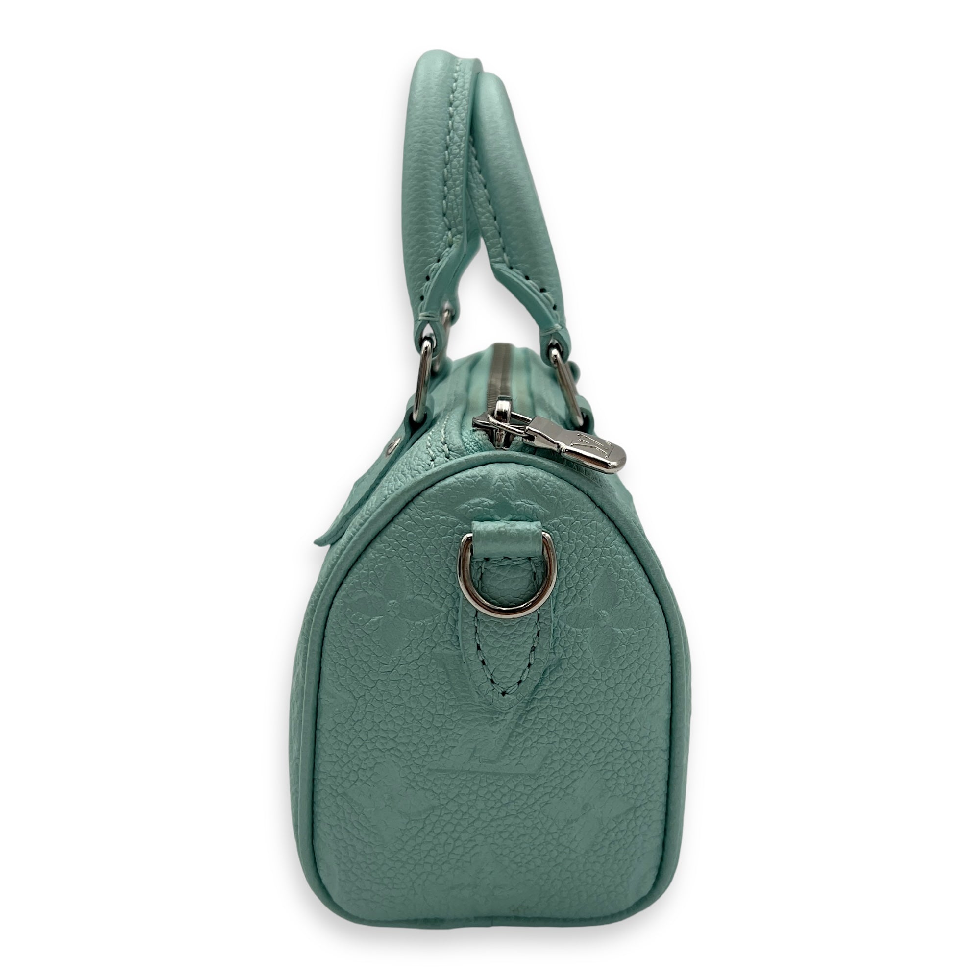 Speedy SH Lagoon Top Handle Bag in Monogram Empreinte Leather, Silver hardware