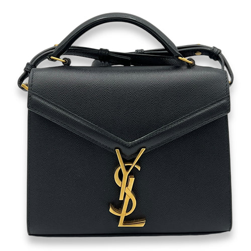 Others Top Handle Bag Black in Caviar Leather, Gold hardware