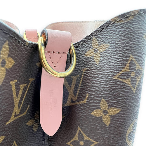 Louis Vuitton NeoNoe Bucket Bag MM Pink in Monogram Coated Canvas, Gold hardware_9