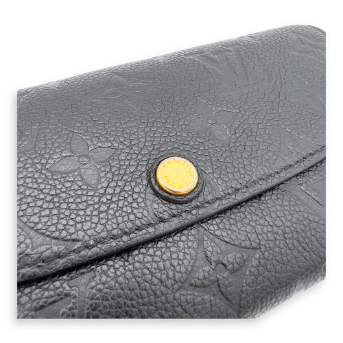 Louis Vuitton Emilie Wallet Black in Empreinte Leather, Gold hardware_9