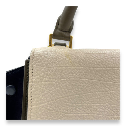 Celine Trapeze Top Handle Bag Multi-colour in Calfskin, Gold hardware_9