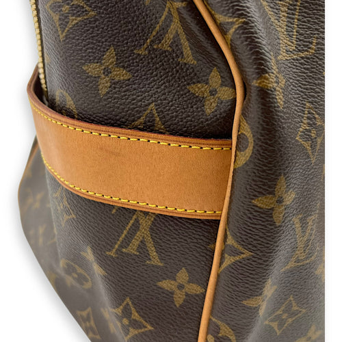 Louis Vuitton Carryall Travel Brown Top Handle Bag in Monogram Coated Canvas, Gold hardware_9