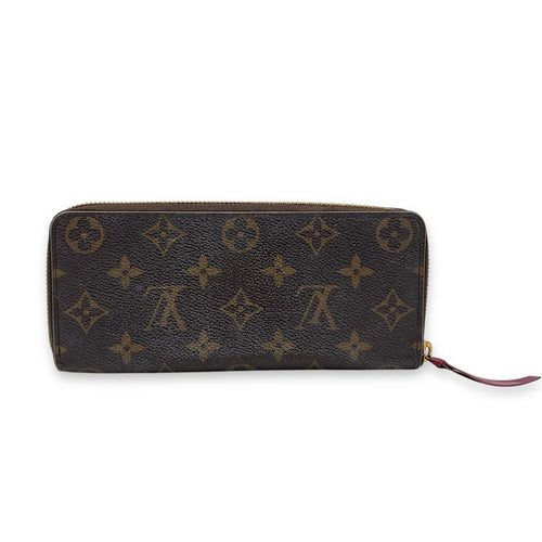 Louis Vuitton Clemence Wallet Brown in Monogram Coated Canvas, Gold hardware_2