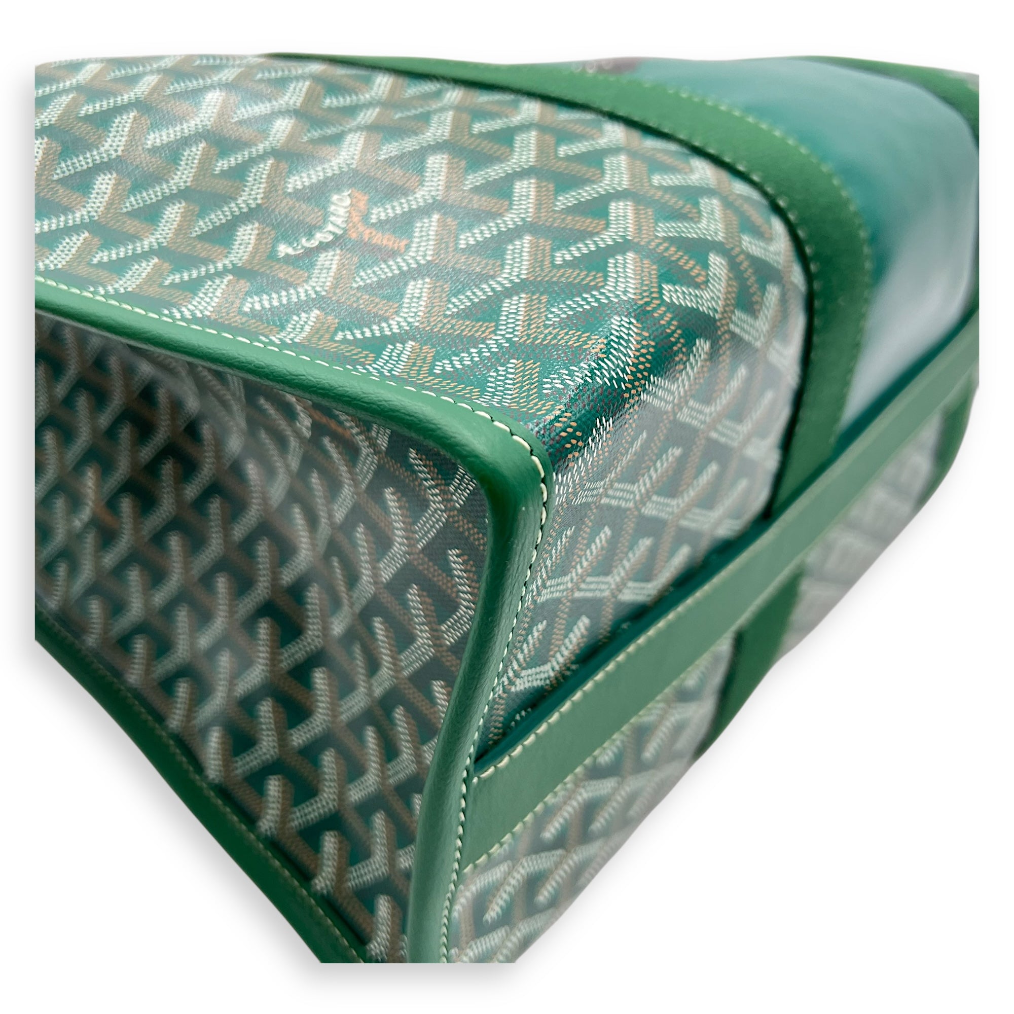 Goyard Villette Tote Bag Green in Coated Canvas_9