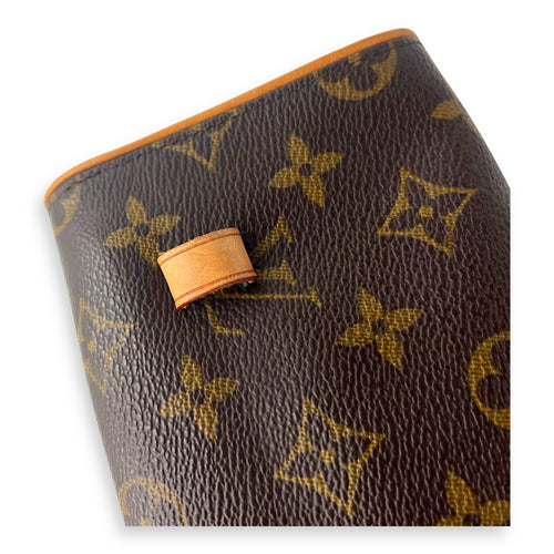 Louis Vuitton Florentine Belt Bag Brown in Monogram Coated Canvas, Gold hardware_9