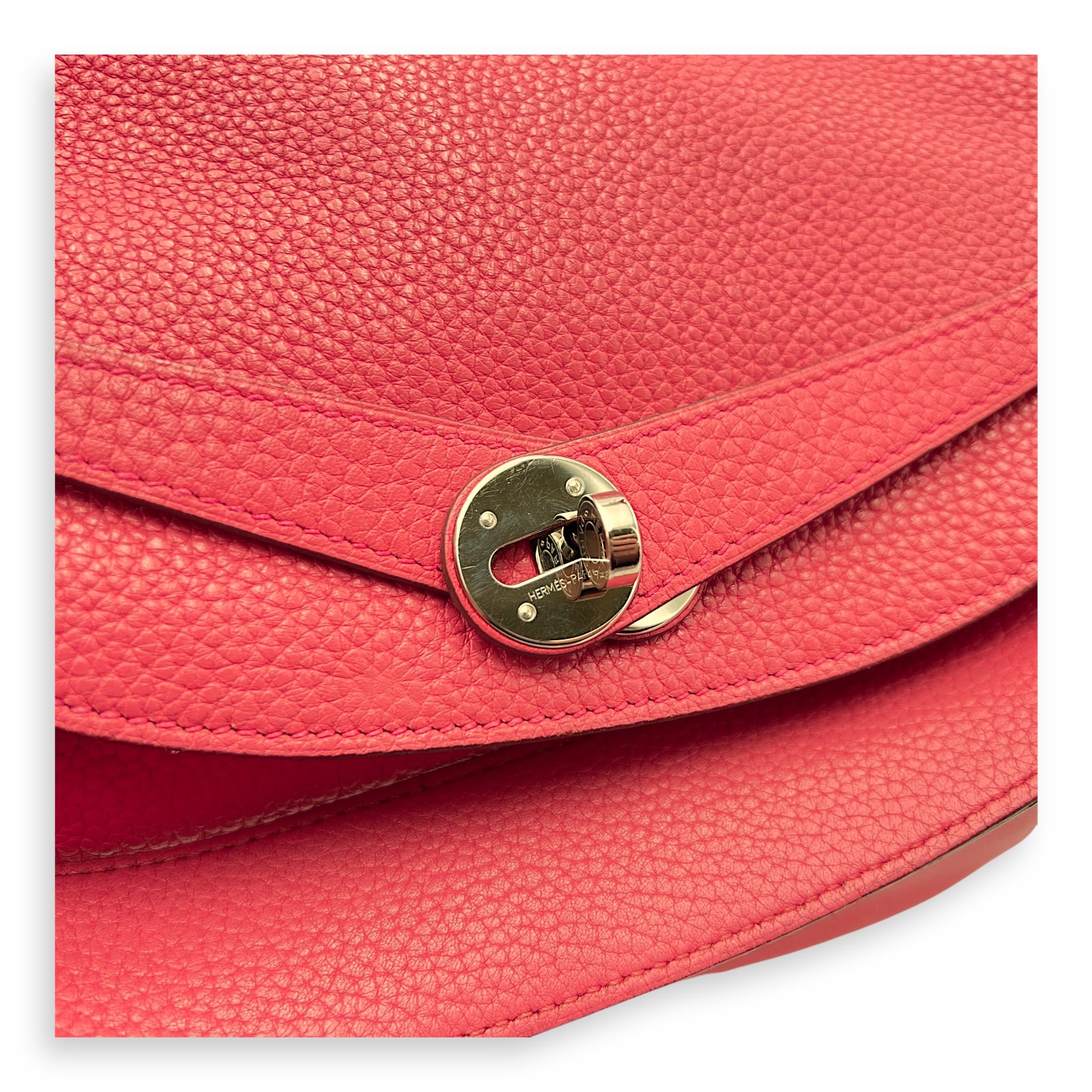 Hermès Lindy Pink in Clemence, Palladium hardware_8