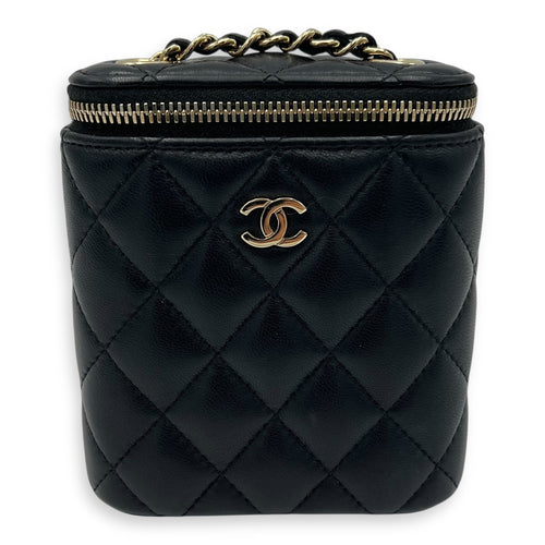 Chanel CC Vanity Bag Black in Lambskin, Gold hardware_1