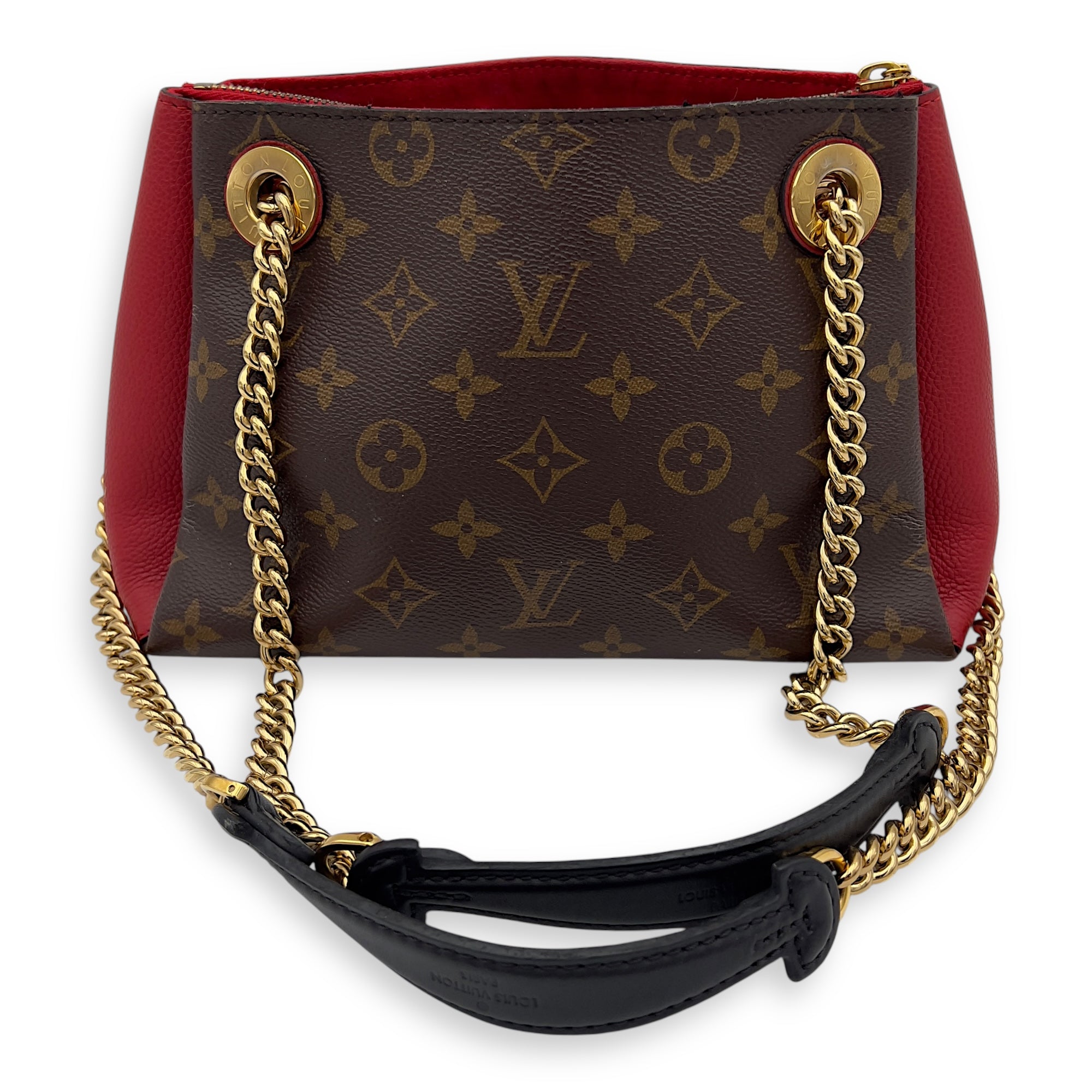 Louis Vuitton Surene BB Brown Shoulder Bag in Monogram Coated Canvas, Gold hardware_9