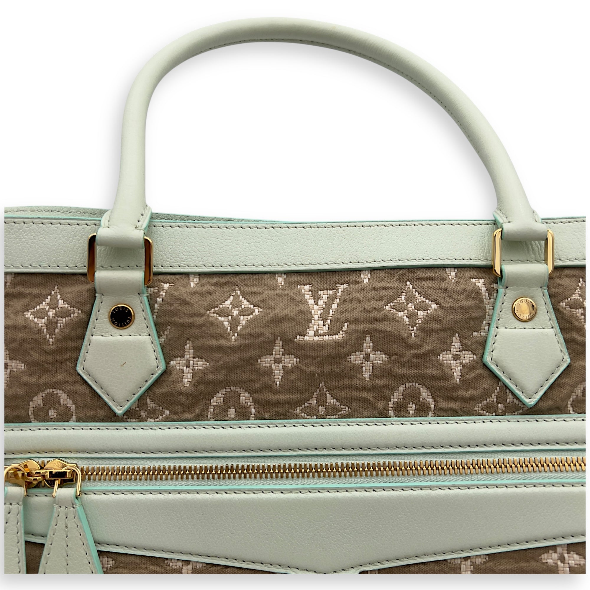 Louis Vuitton Sabbia Shoulder Bag Brown in Canvas, Gold hardware_11