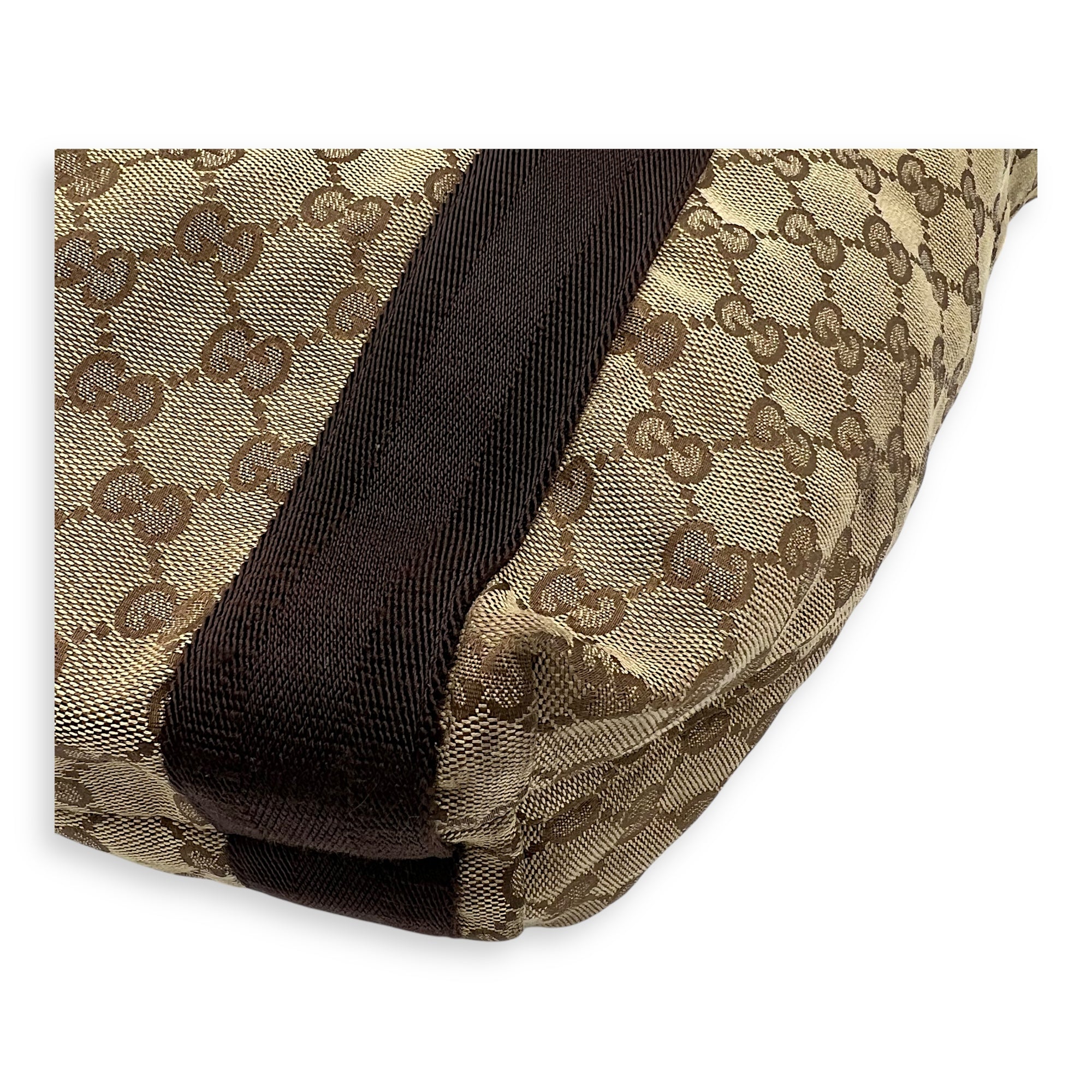 Gucci GG Top Handle Bag Brown in Canvas_8