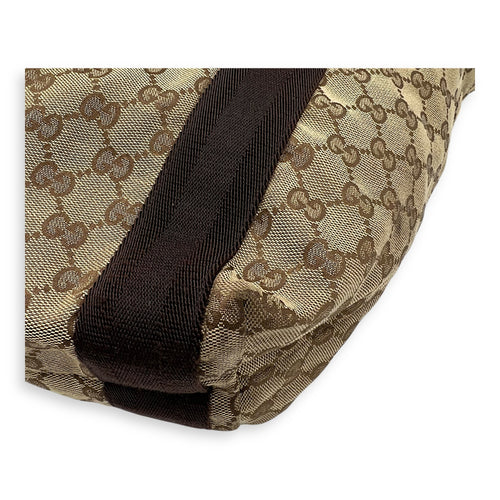 Gucci GG Top Handle Bag Brown in Canvas_8