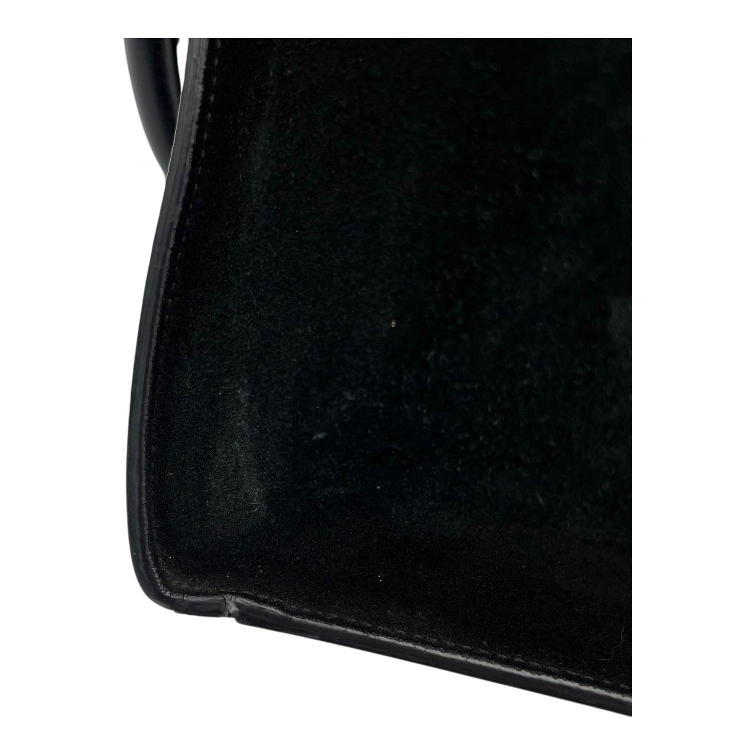 Celine Trapeze Small Black Shoulder Bag in Calfskin, Silver hardware_8