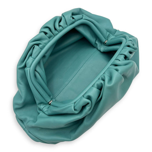Bottega Veneta pouch Clutch Blue in Calfskin, Silver hardware_9