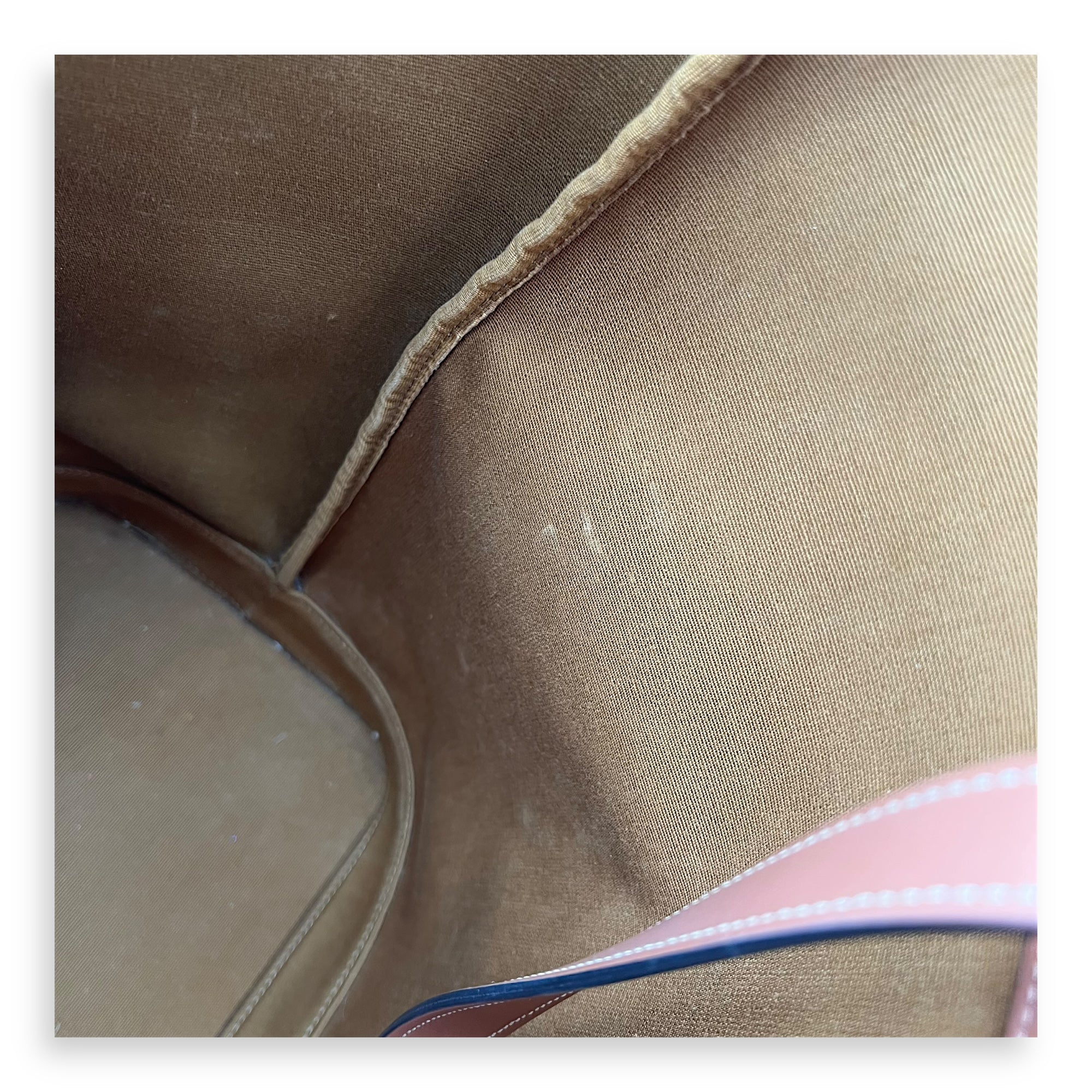 Celine Triomphe Tote Bag Brown in Coated Canvas, Gold hardware_7