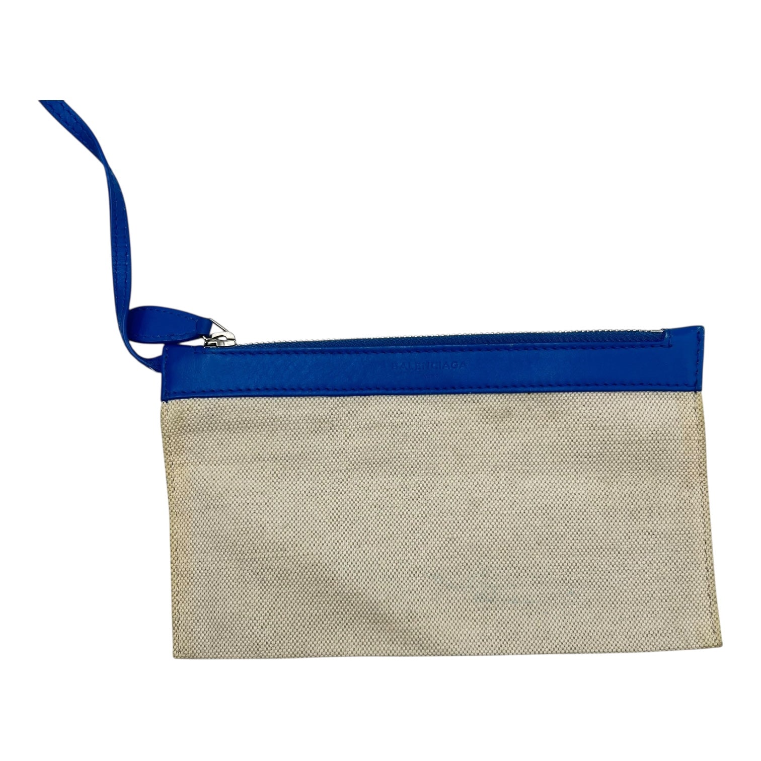 Balenciaga Cabas Top Handle Bag Beige in Canvas, Silver hardware_8