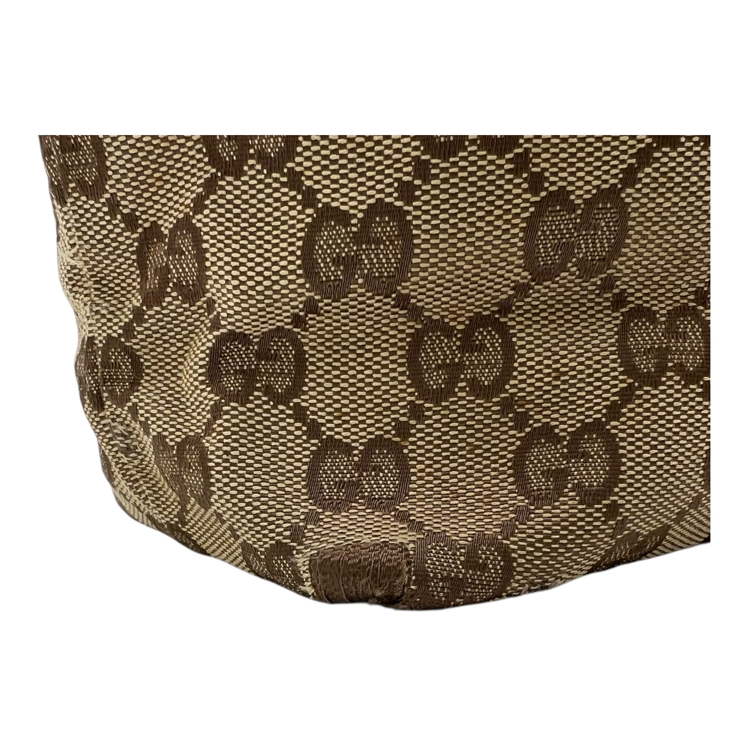 Gucci GG Brown Tote Bag in Canvas, Gold hardware_9