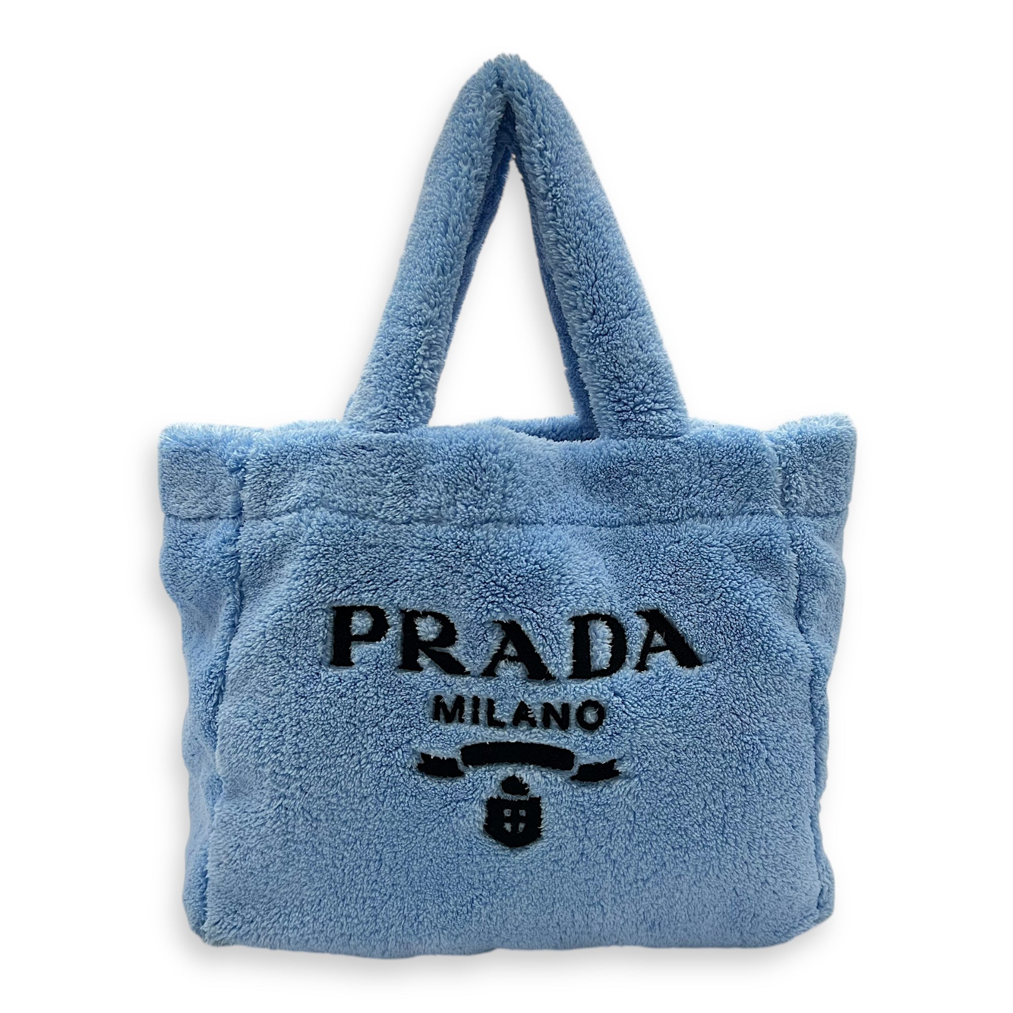 Prada Spugna Blue Tote Bag in Terry Cloth_1