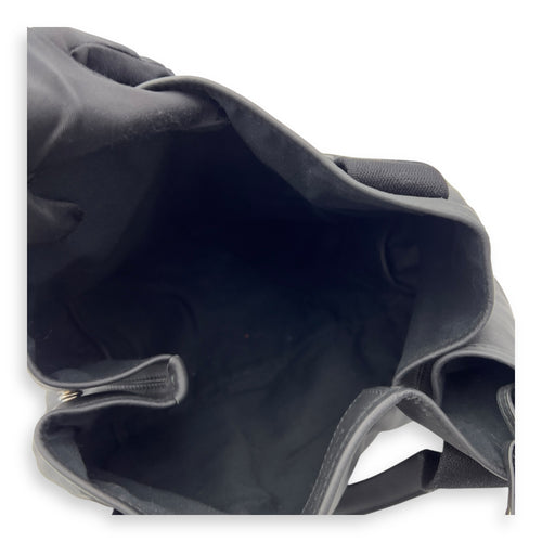 Balenciaga Cabas Tote Bag Black in Calfskin, Silver hardware_9