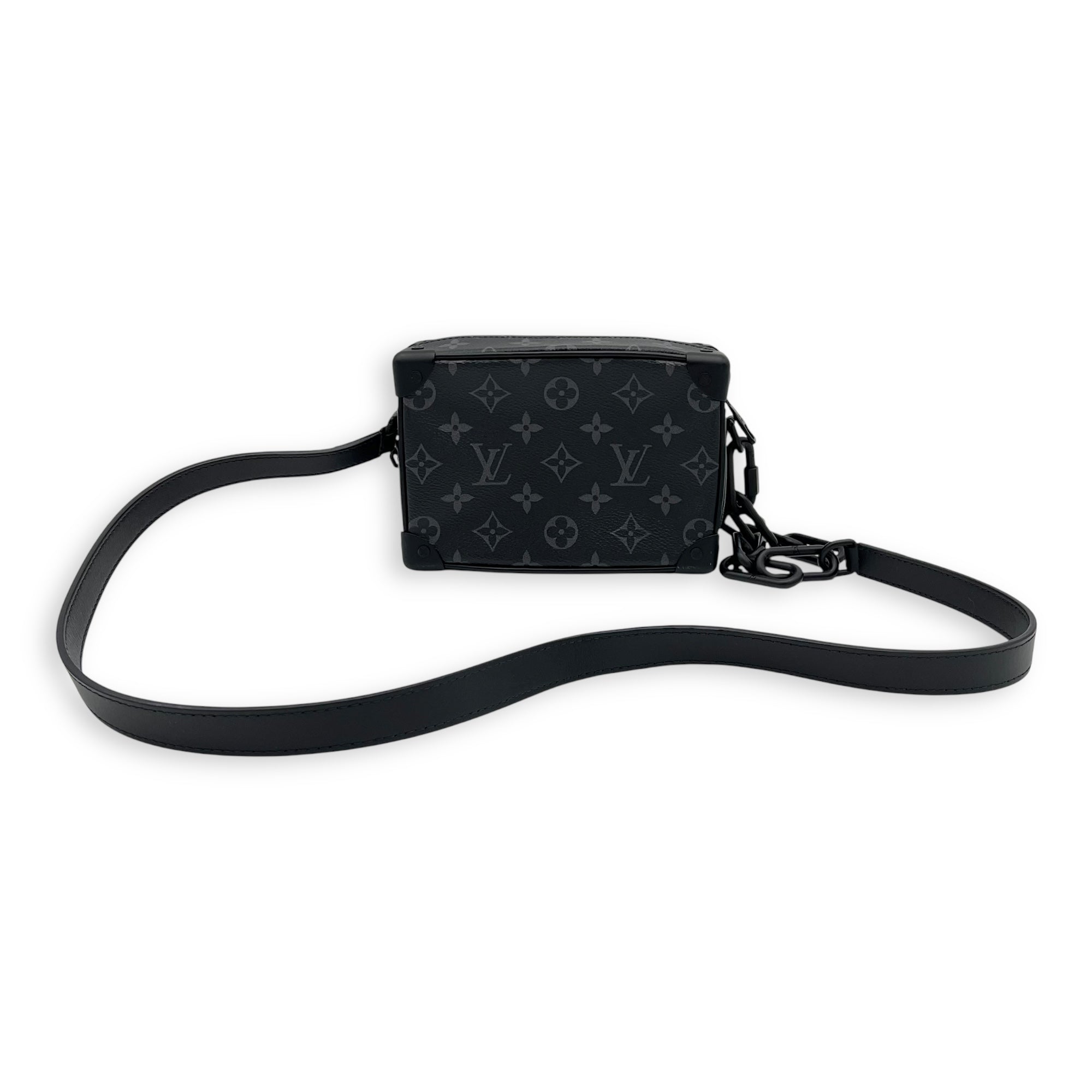 Louis Vuitton Trunk Shoulder Bag Black in Monogram Coated Canvas, Black hardware_7