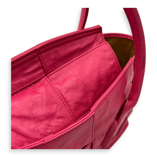 Bottega Veneta Arco Top Handle Bag Mini Pink in Calfskin_9