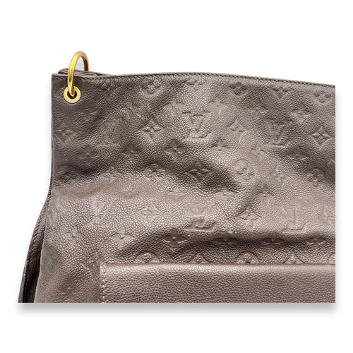 Louis Vuitton Metis Shoulder Bag Hobo Brown in Empreinte Leather, Gold hardware_9