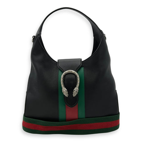 Gucci Dionysus Shoulder Bag Black in Calfskin, Silver hardware_9