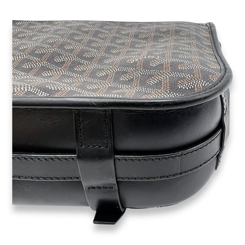 Goyard Belvedere Messenger MM Black in Coated Canvas, Silver hardware_9