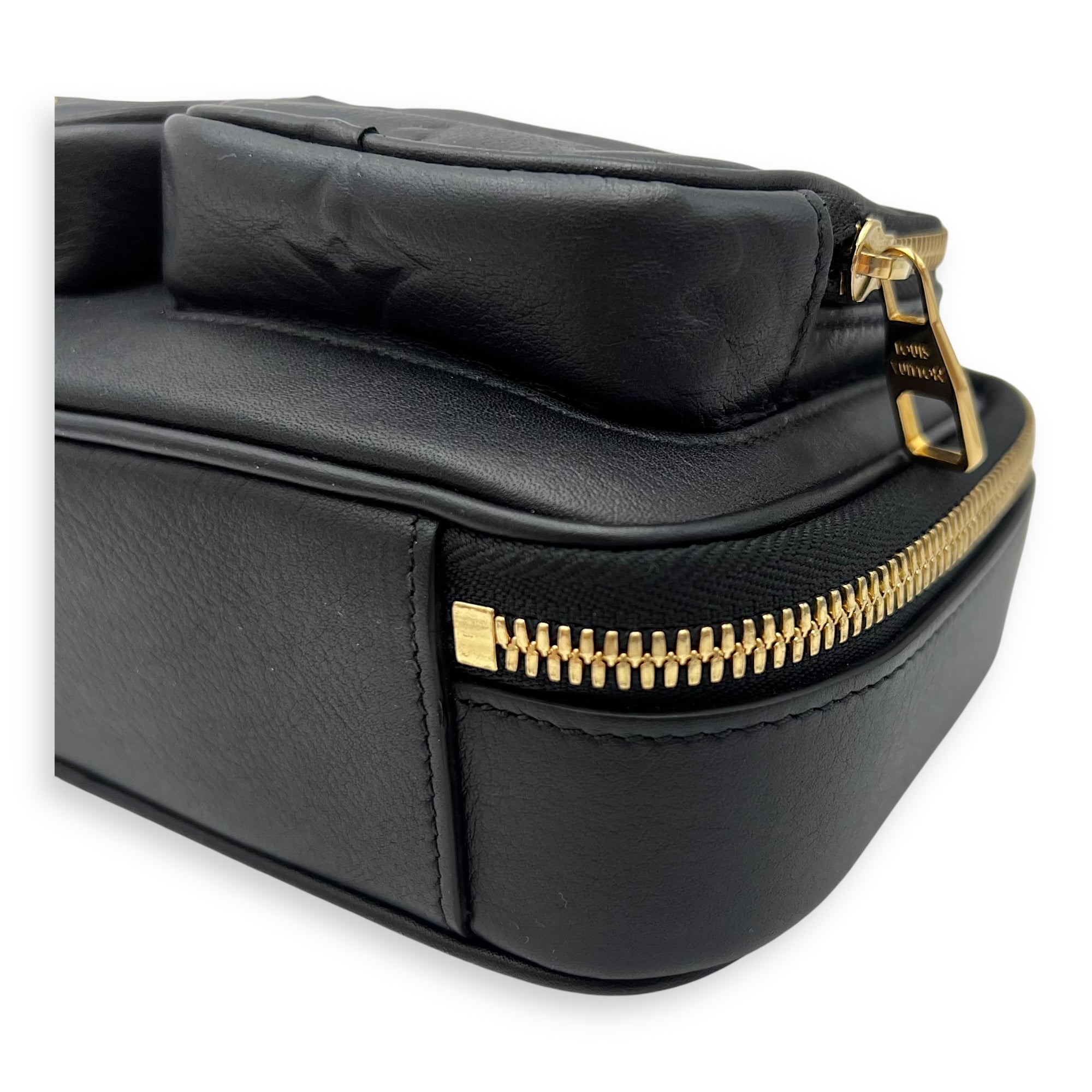 Louis Vuitton Utility Black Crossbody Bag in Monogram Empreinte Leather, Gold hardware_11