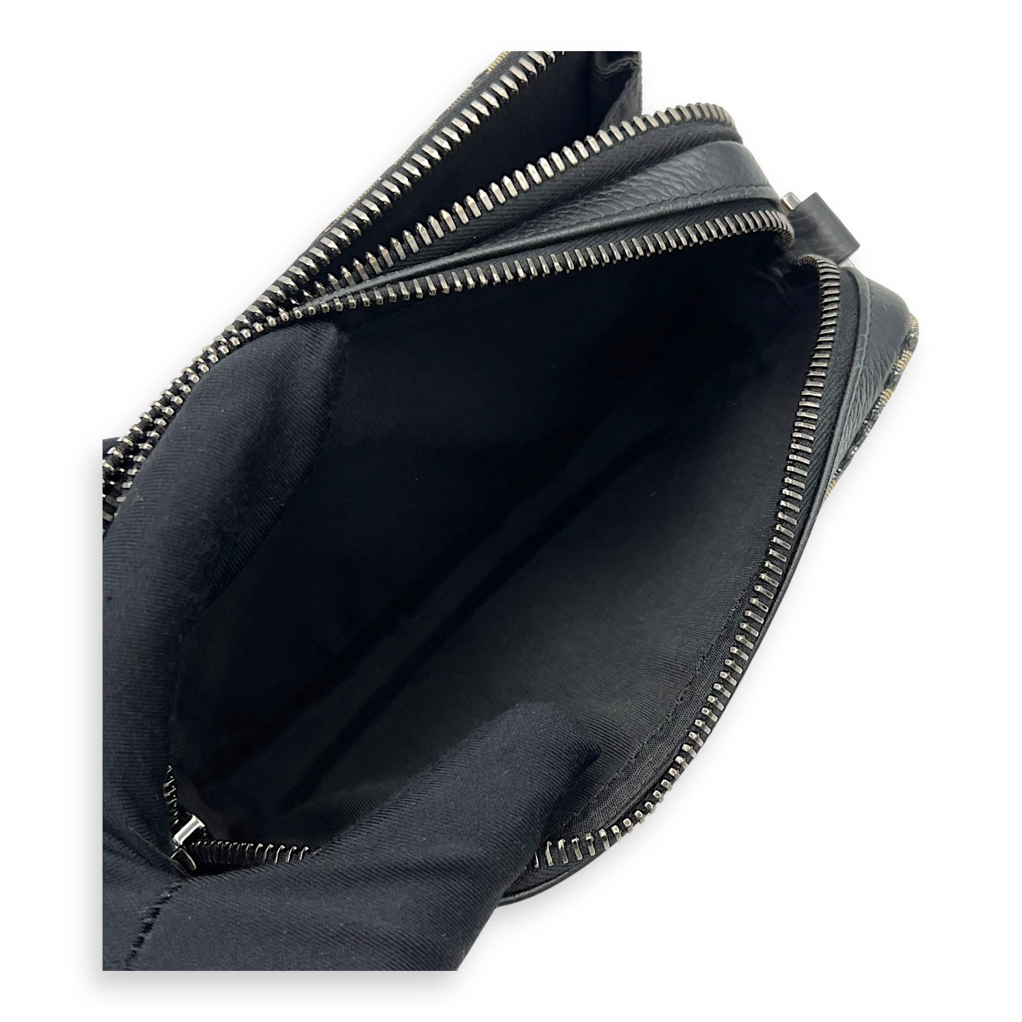 Christian Dior Oblique Mini Blue Camera Bag in Jacquard, Silver hardware_9