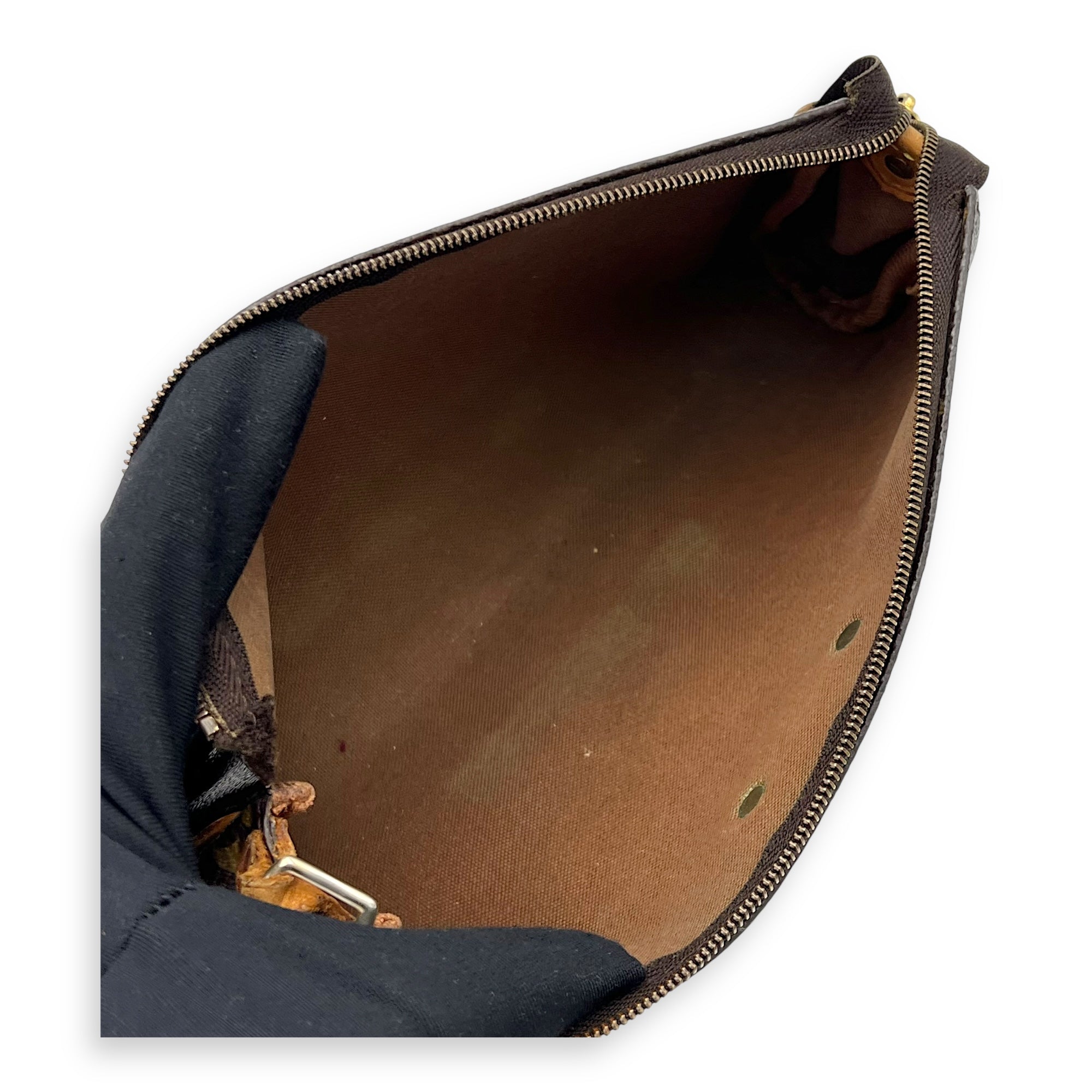 Louis Vuitton Eva Crossbody Bag Brown in Monogram Coated Canvas, Gold hardware_9