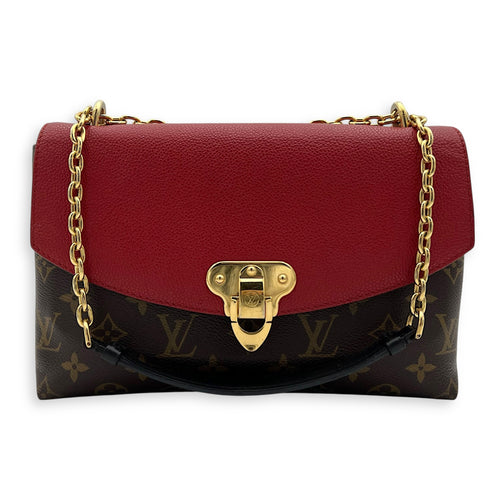 Louis Vuitton Saint Placide Crossbody Bag Brown in Monogram Coated Canvas, Gold hardware_9