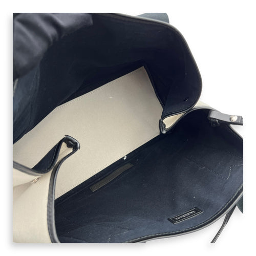 Balenciaga Cabas Tote Bag Medium White in Canvas, Silver hardware_9