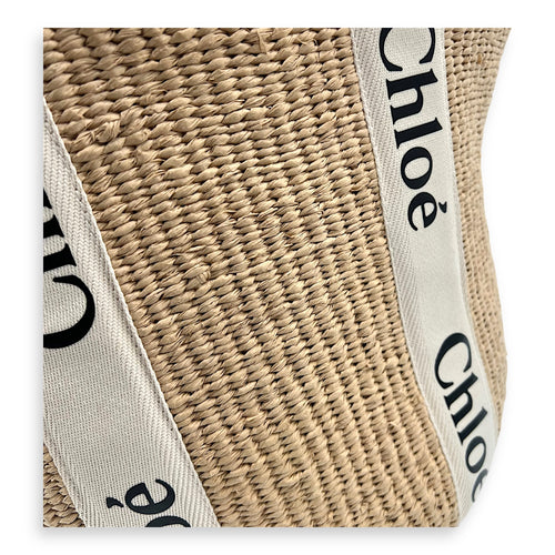 Chloé Woody basket Top Handle Bag Large White in Woody_9